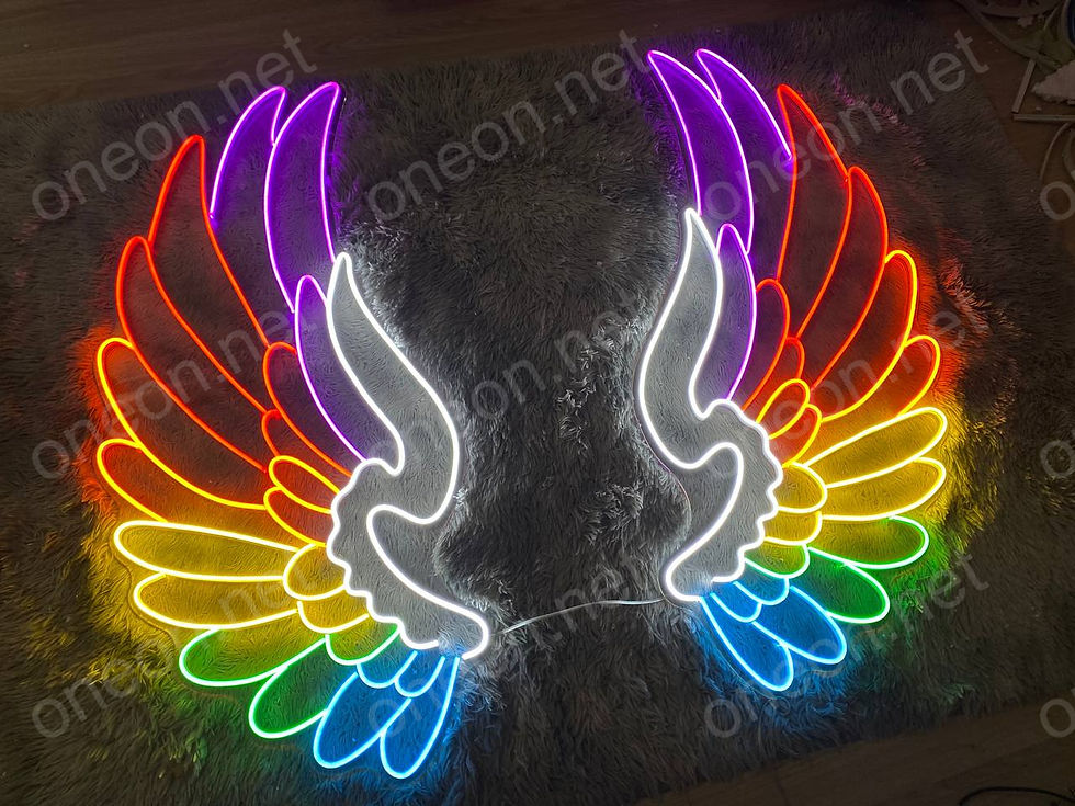 Thumbnail: Wings Angel LED Neon Sign, Neon Sign Custom, Home Decor, Gift Neon Light