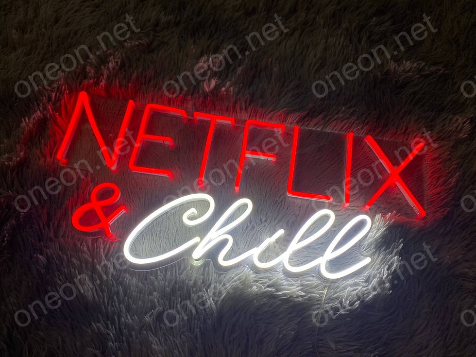 Miniaturbild: Netflix & Chill LED Neon Sign, Neon Sign Custom, Home Decor, Gift Neon Light