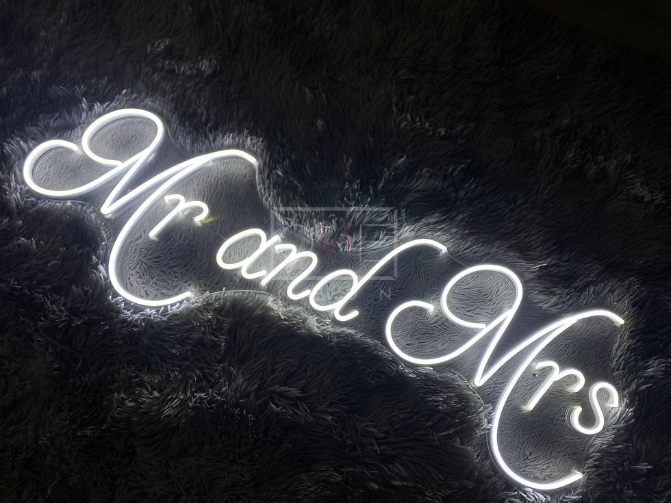 Thumbnail: Mr & Mrs LED Neon Sign, Neon Sign Custom, Home Decor, Gift Neon Light