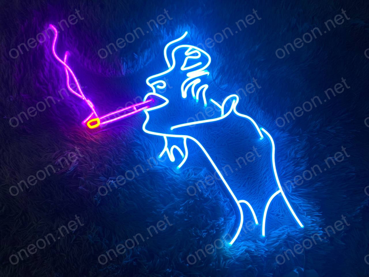 Smoking Girl LED Neon Sign, Neon Sign Custom, Home Decor, Gift Neon Light