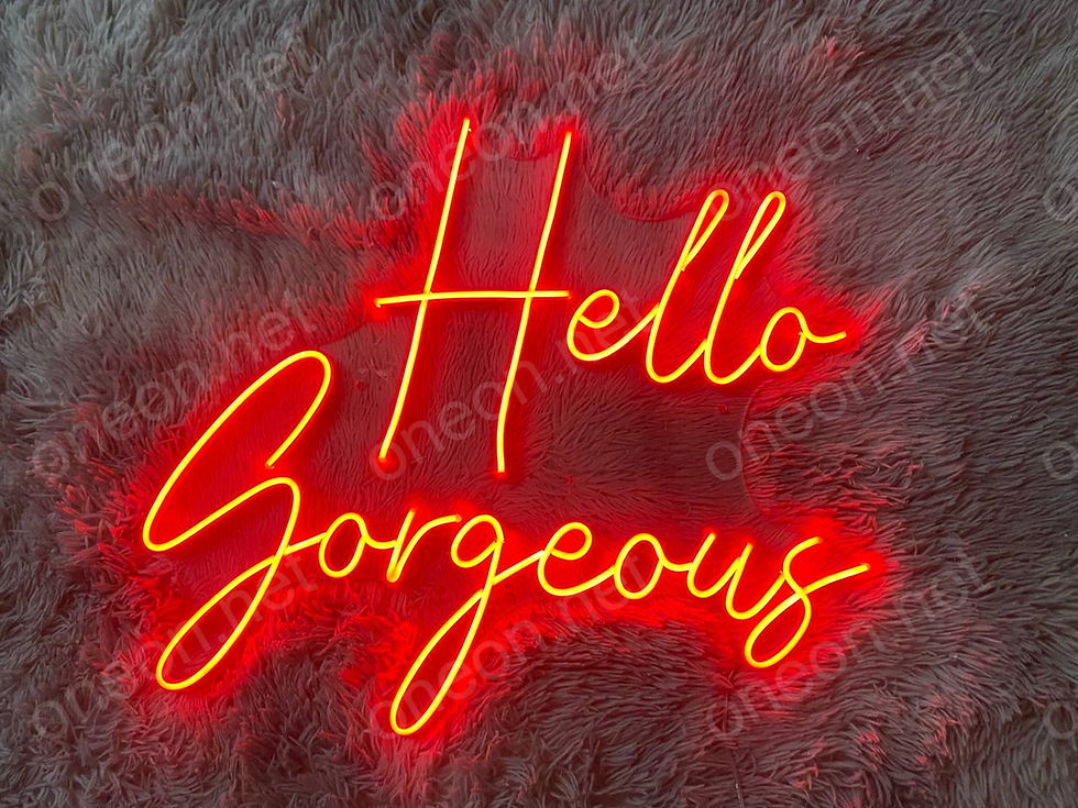 Thumbnail: Hello Gorgeous LED Neon Sign, Neon Sign Custom, Home Decor, Gift Neon light