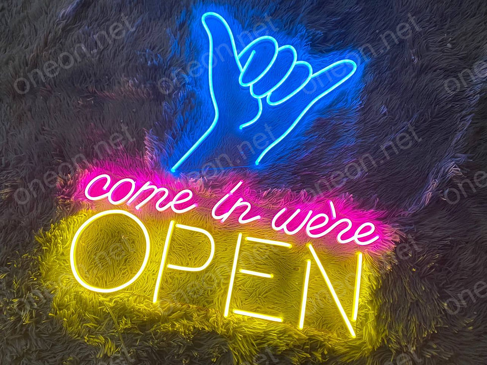 Thumbnail: Come In Were Open LED Neon Sign, Neon Sign Custom, Home Decor, Gift Neo