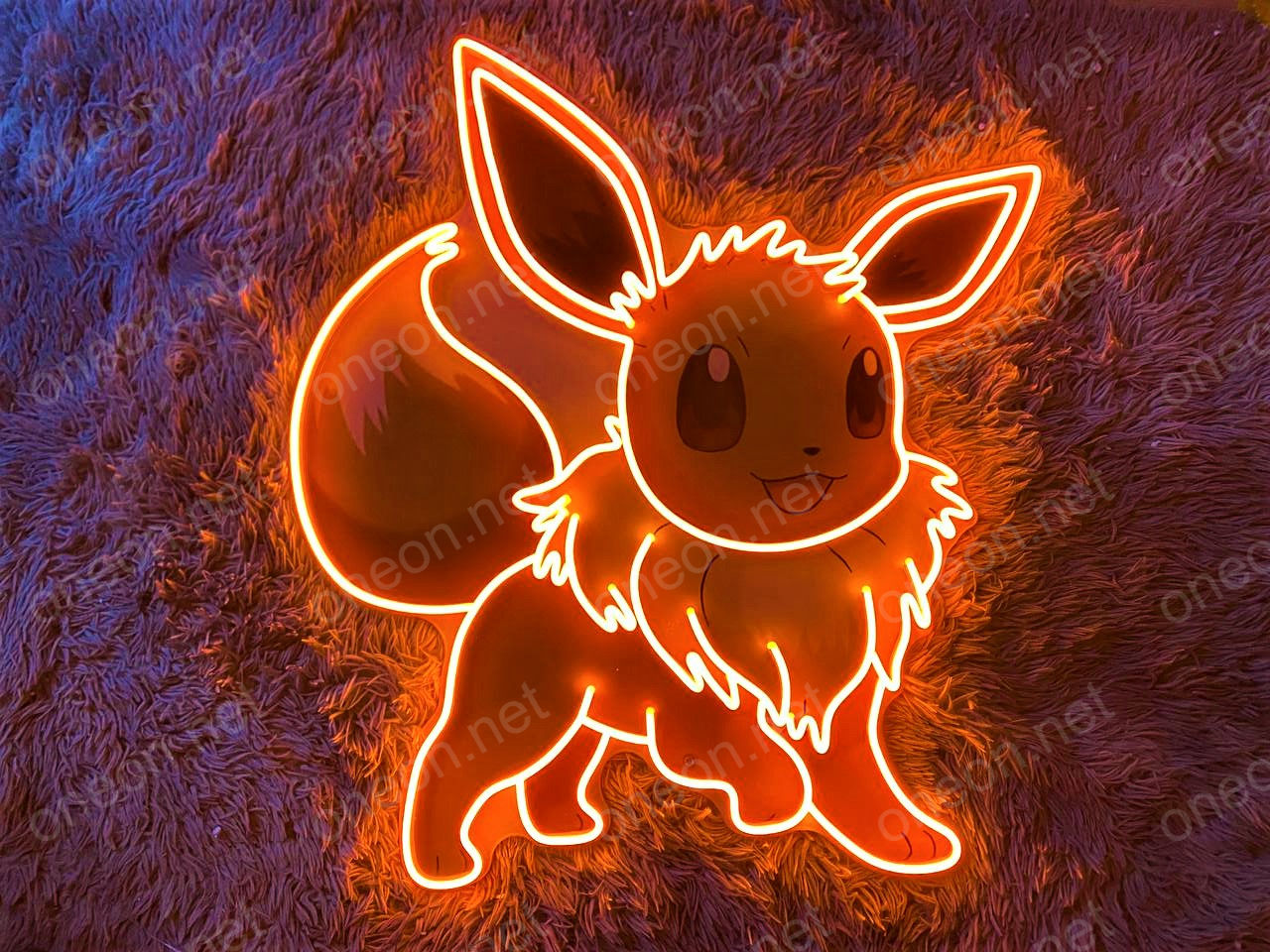 Pokemon Eevee | LED Neon Sign, Neon Sign Custom, Home Decor, Gift