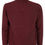 Miniatura: Camisola cordada Homem, vista traseira de camisola vermelha com gola subida e fecho.