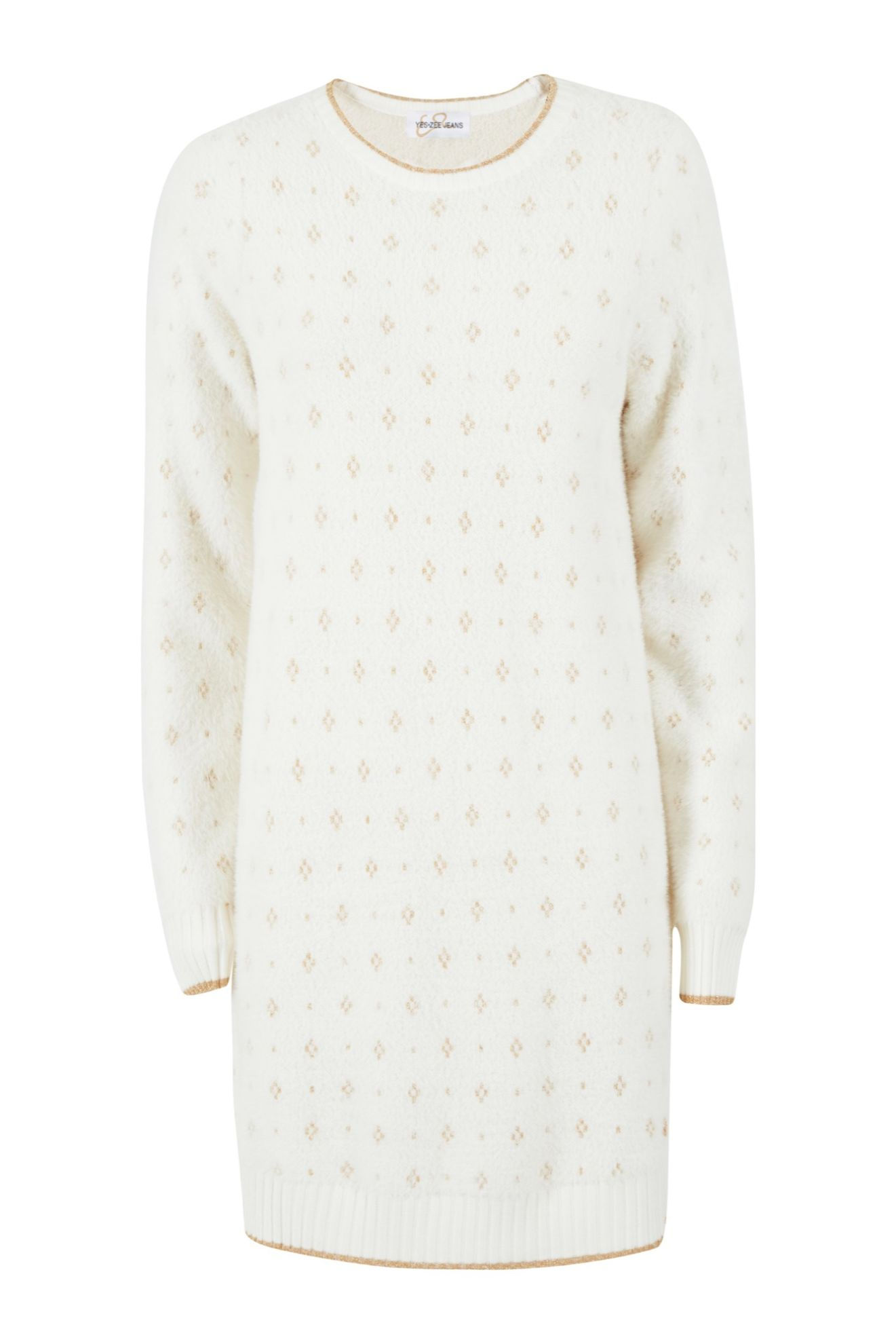 Vestido branco com estampa floral, Malha Mulher, perfeito para ocasiões especiais.