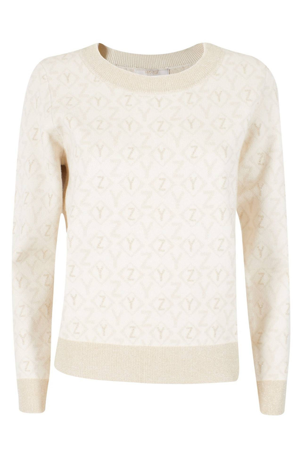 Camisola branca com padrão Malha Senhora em fundo, detalhe, vestuário.