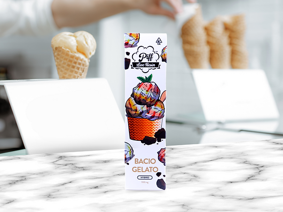 Bacio Gelato Live Resin Vape by Piff - Cheeba DC Bacio Gelato Live Resin Vape by Piff - Cheeba DC