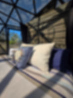 Bedroom interior inside a geodome project showcase