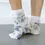 Thumbnail: OG Floral and Lace Grip Socks by Stollie