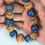 Thumbnail: Lapis Lazuli and gold wash beads necklace