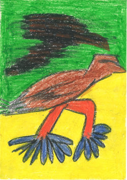 Título: "Pardal Abstrato"