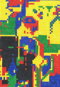 Título: "Abstrato Quadriculado"