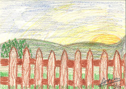 Título: "Pôr do Sol nas Montanhas""