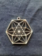 Sacred Geometry Wood Pendants