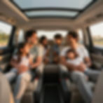 Happy family on a Tirupati to Horsley Hills Taxi trip.