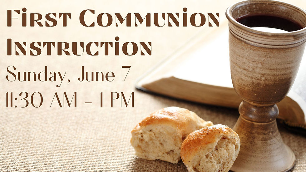 First Communion Instruction