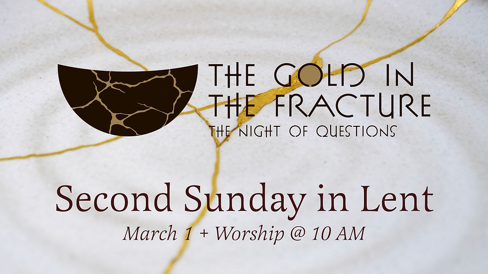 Worship for the Second Sunday in Lent