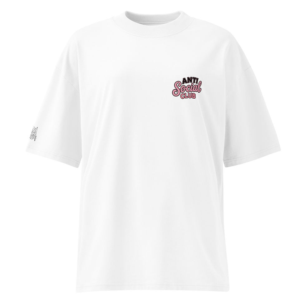 Thumbnail: Anti-Social: Unisex organic oversized high neck t-shirt