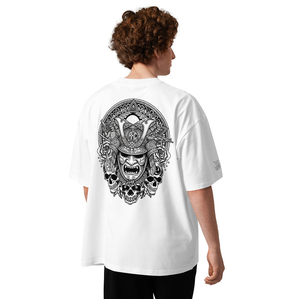 Thumbnail: Tactical Neo-Japanese: Unisex organic oversized high neck t-shirt