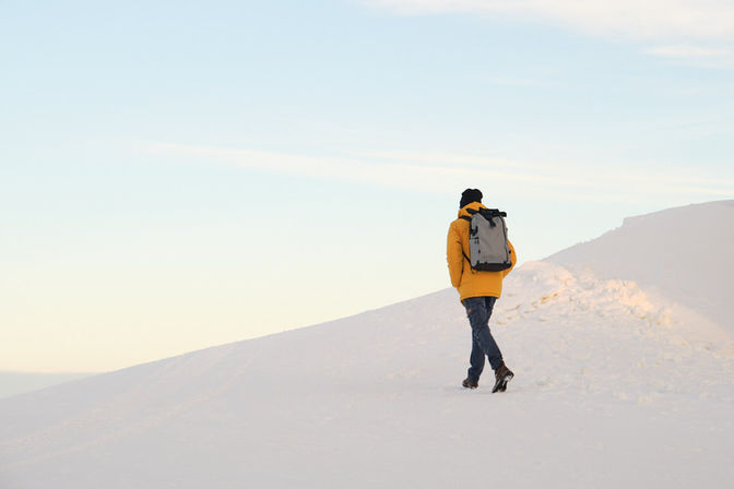 Schneespaziergang in Schweden