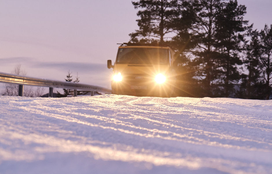Camper im schwedischen Winter 1