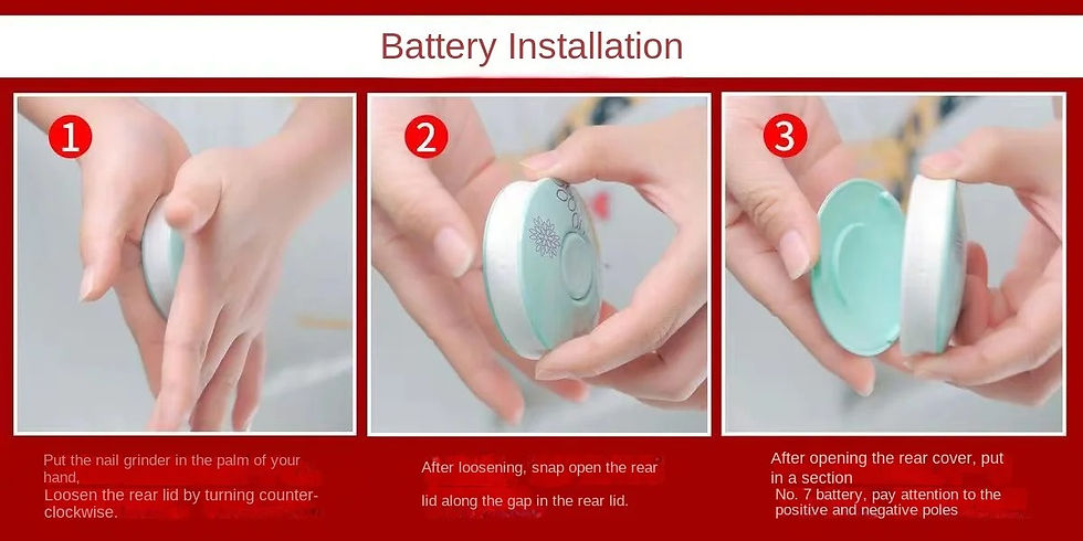 Thumbnail: Baby Electric Nail Clippers, Children's Nail Polishing Tools, Baby Manicure Scis