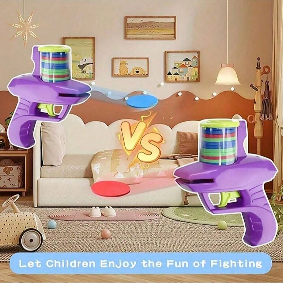 Thumbnail: 1pc Foam Disc Launcher Flying Disc Handheld Shooter Indoor Shooting Game Outdoor