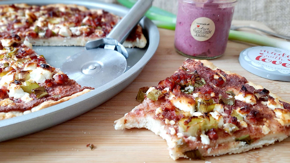 Rote Bete, Beetroot, Pesto, Pizza, Wikingerpizza, Rezept, backen, Foodblog, Küstencookie, Kuestencookie Nordfriesland