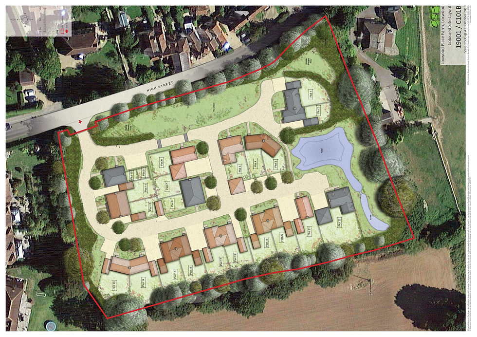 19001 - C101B (Coloured Site Layout)