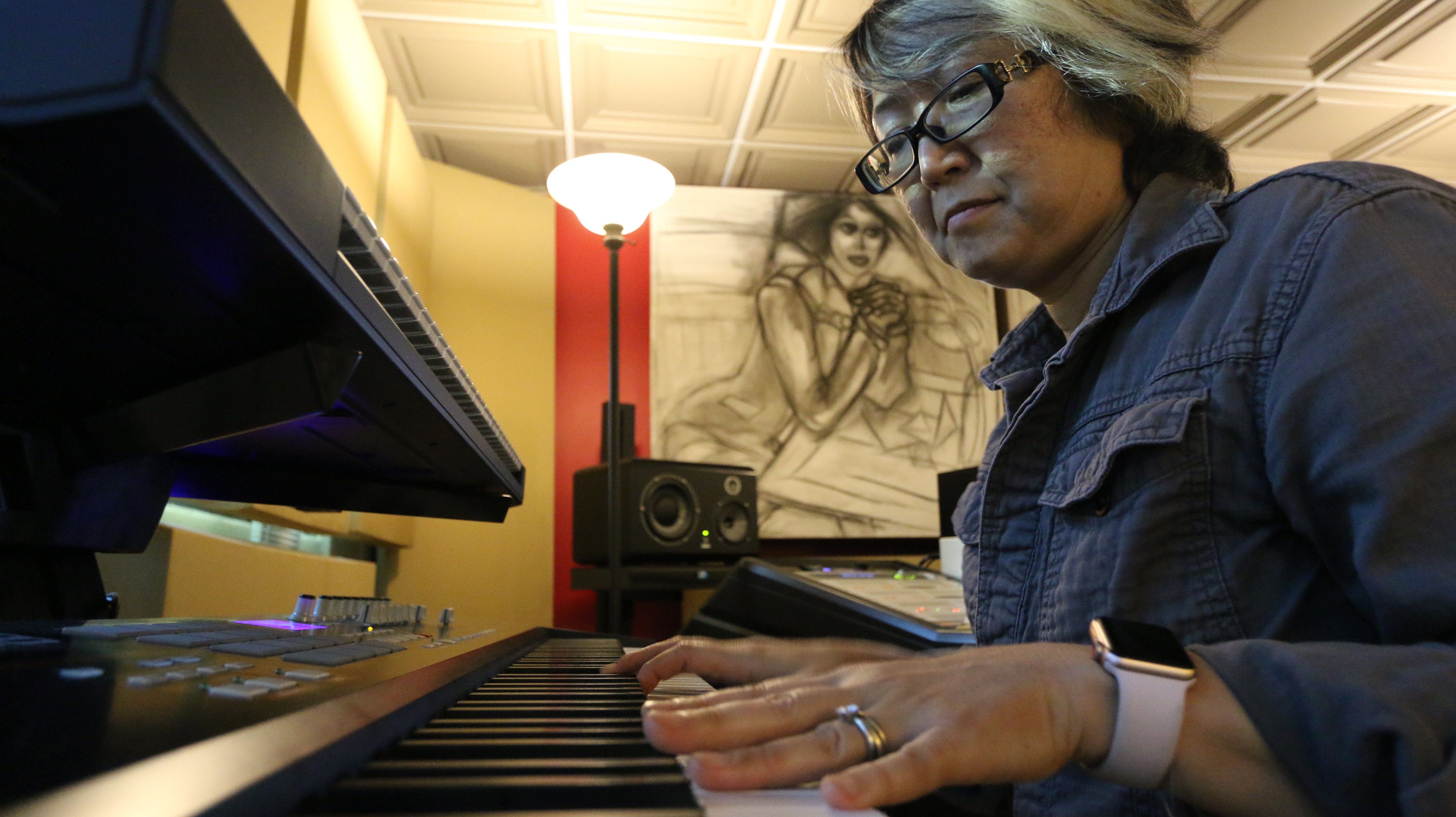 Masako at the piano