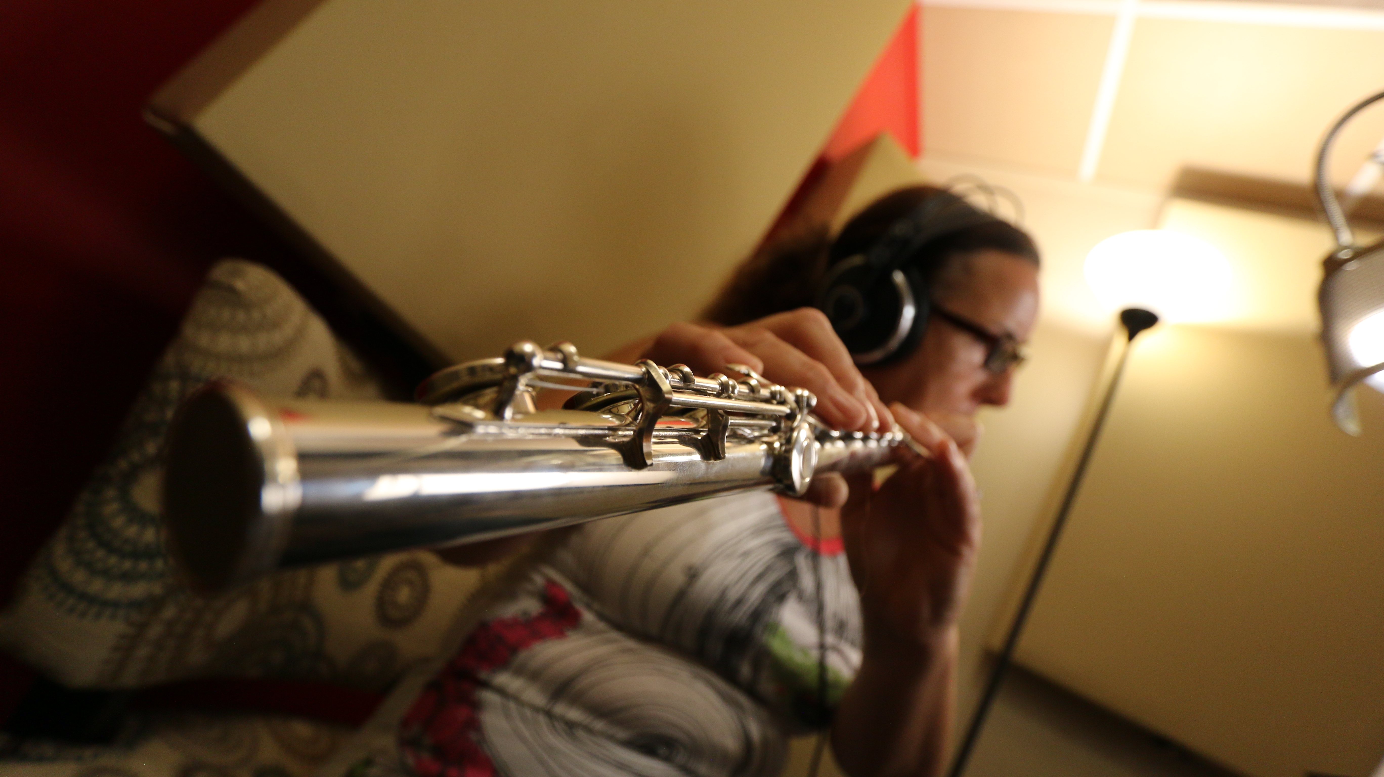 Vladana plays flute