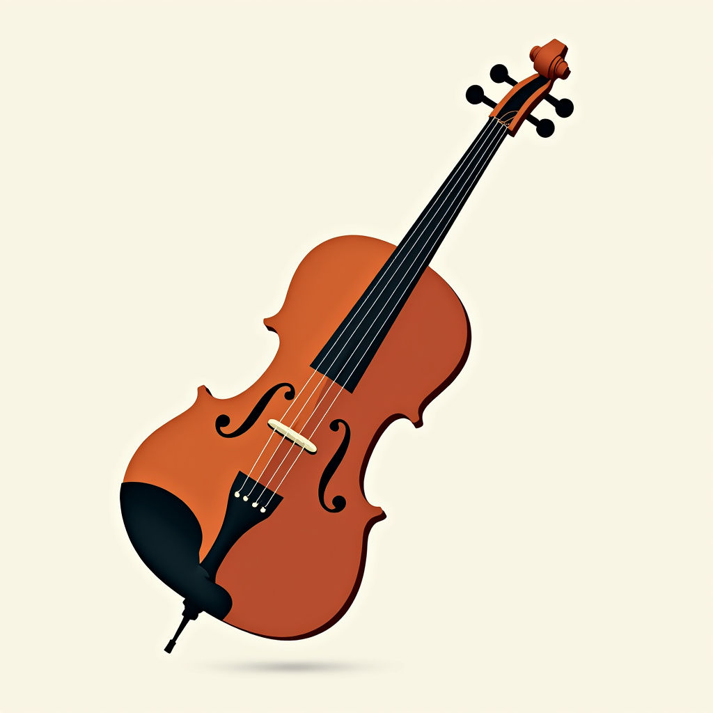 Keman ve Gitar İllüstrasyon
