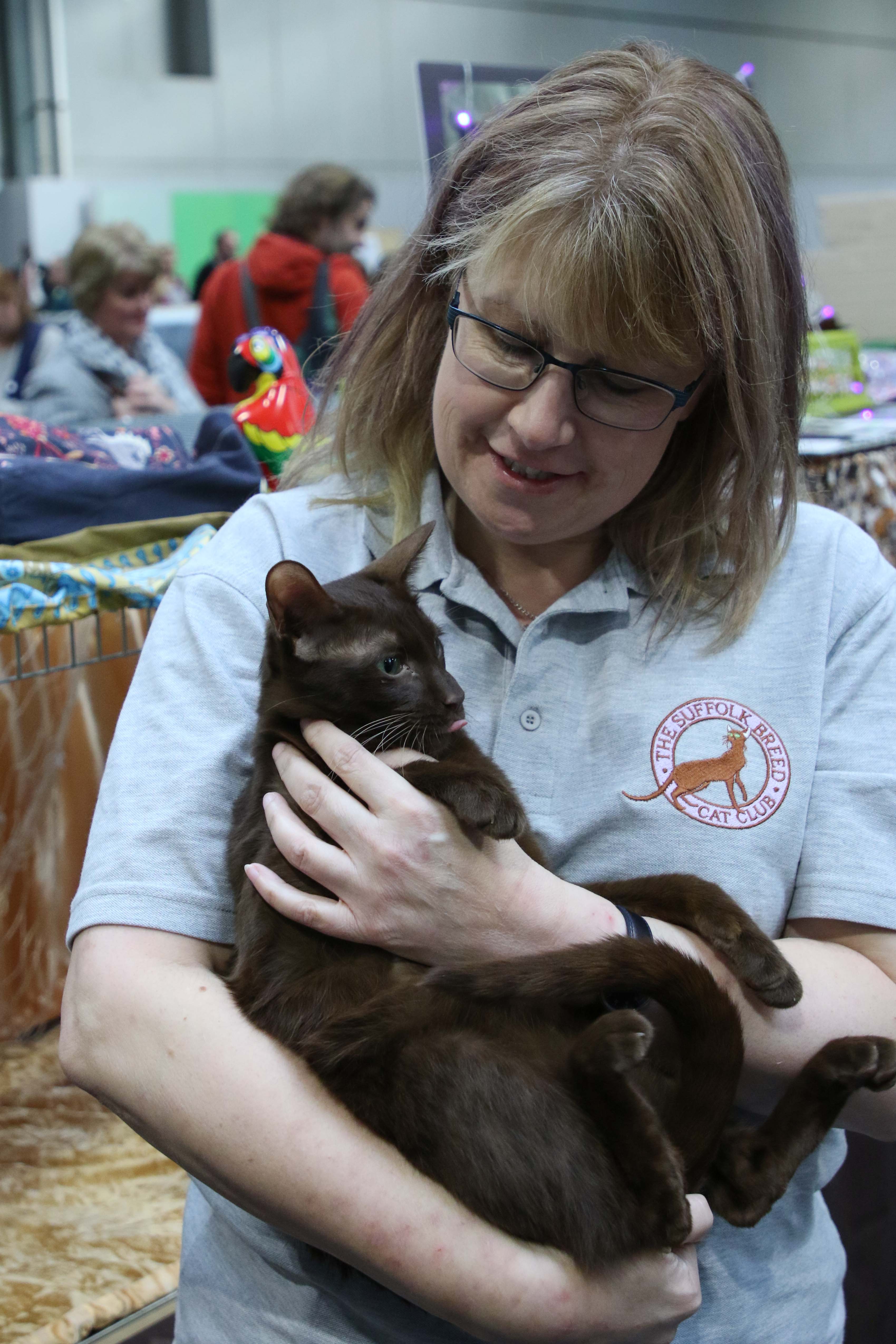 Robin having a cuddle with Suzanne