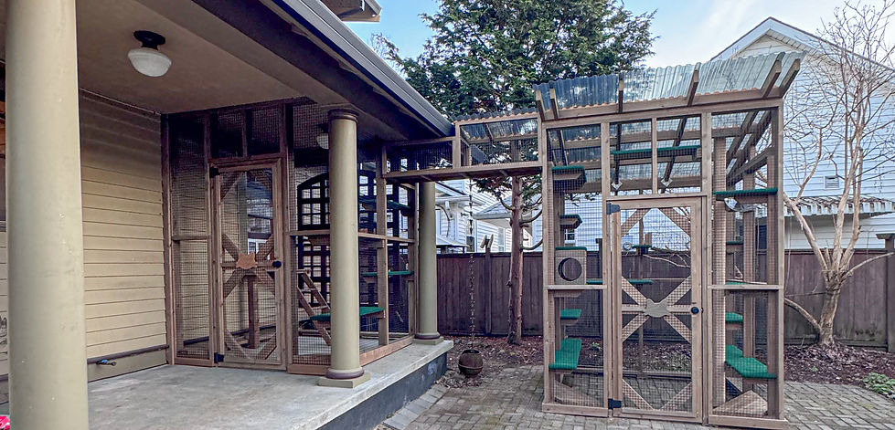 Portland, OR catio built by The Catio Company.