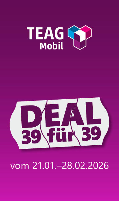 TEAG Mobil senkt Ladepreise: 39 Cent pro kWh an allen Ladesäulen für 39 Tage