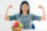 strong-healthy-asian-beautiful-woman-hand-show-fresh-fruit-apple-with-action-fit-firm-posi