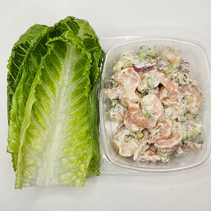 Lemon Dill Shrimp Salad Lettuce Wrap