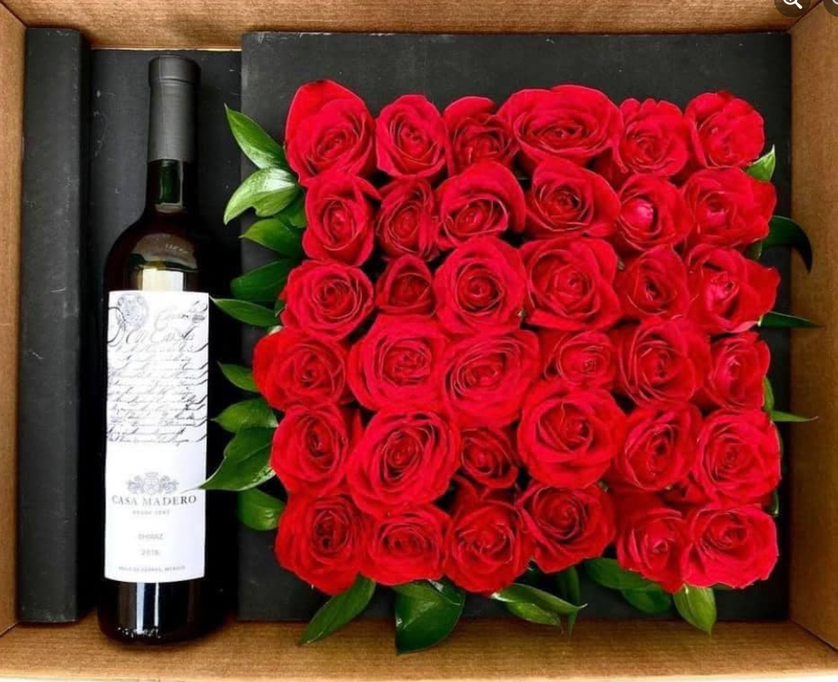 KIT VINO Y 36 ROSAS