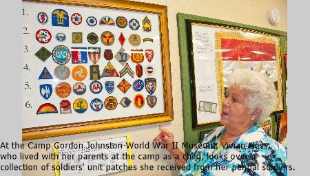 Vivian Hess at CAMP GORDON JOHNSTON WITH PATCHES