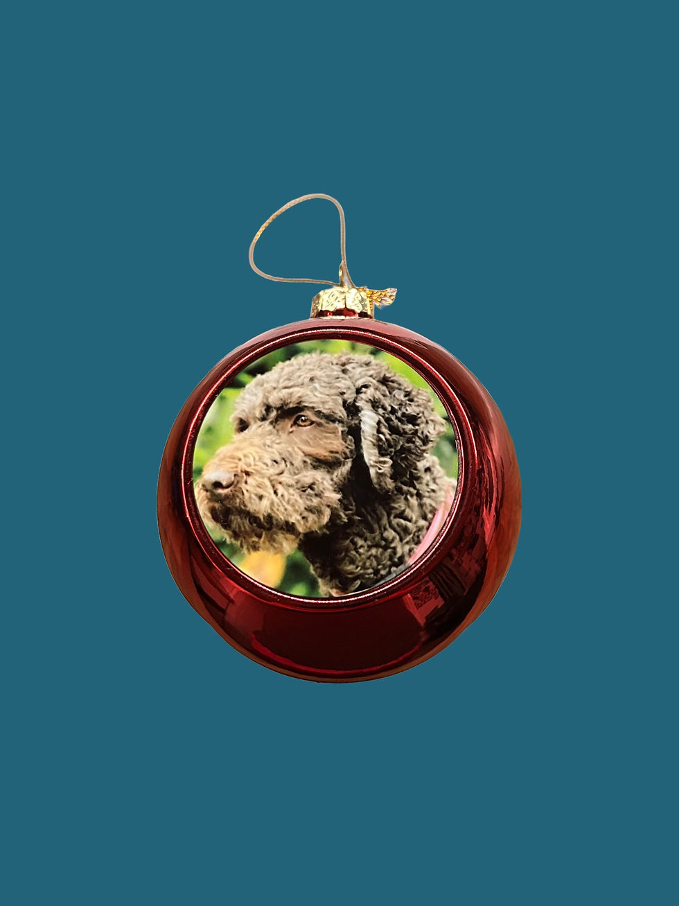 Custom Dog Photo Christmas Bauble