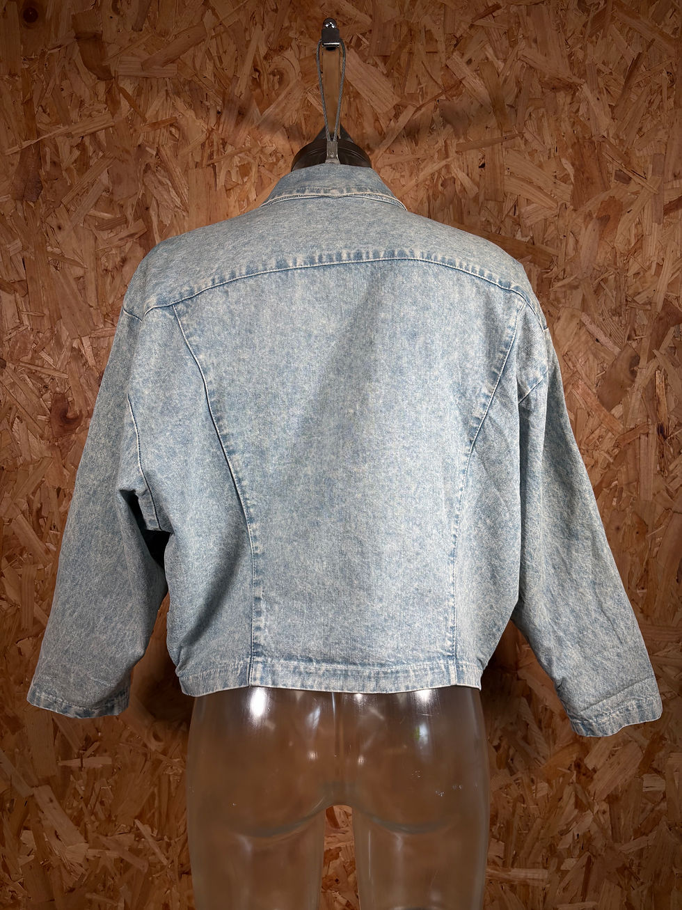 Miniatura: 80's/90's Studded Denim Collared Bomber Jacket