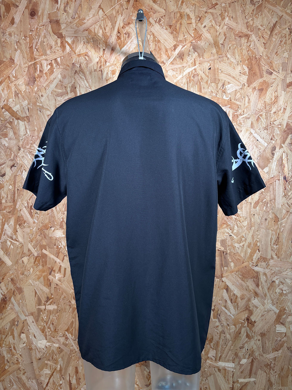 Thumbnail: Black tribal Y2K short sleeve shirt