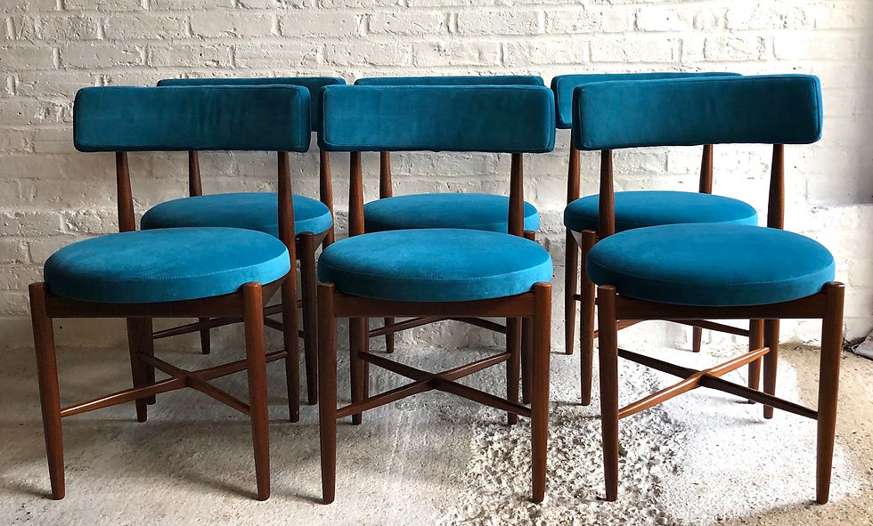 Thumbnail: Mid-Century G Plan ‘Fresco’ Dining Table & 6 x Chairs By V B Wilkins, 1960s
