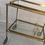 Thumbnail: Mid-Century Brass Faux Bamboo Drinks Trolley Cart, Attributed to Maison Bagues