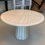 Thumbnail: Willy Rizzo Mid-Century Travertine Round Dining Table with Brass Inlay, Italian