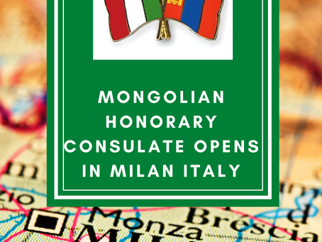 Mongolian Honorary Consulate opens in Milan, Italy