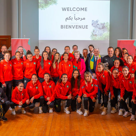 H.E. Mr. Roland Jabbour OAM. and the Embassy of Morocco Welcome the Moroccan Women's Football Team
