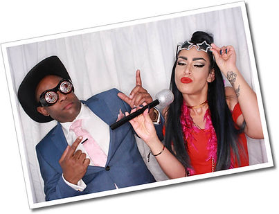 Disctilldawn Events photo booth instant print pose