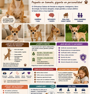 Venta de Cachorros Chihuahua Cabeza de Venado: Precio, Características y Consejos para una Compra Segura