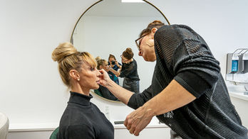munich photographer Susanne Krauss at work in her studio